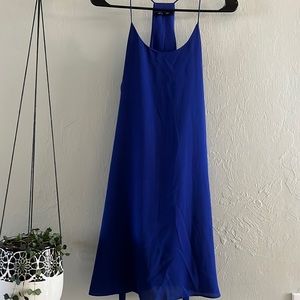 Necessary Clothing camisole spaghetti strapped blue above knee length dress (S)